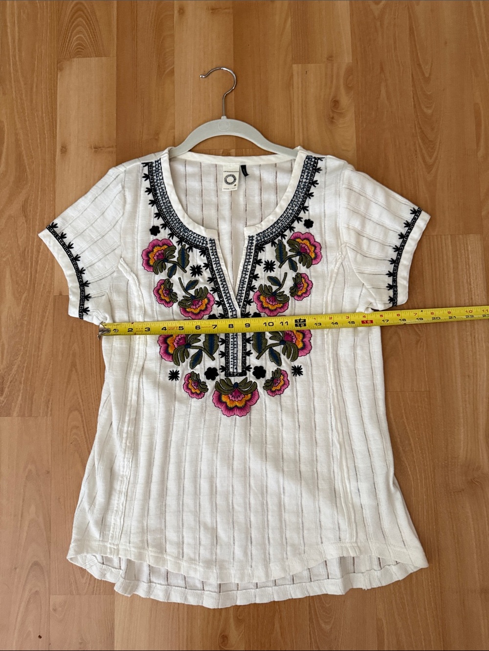 Anthropologie Floral Embroidery Blouse - Picture 7 of 16